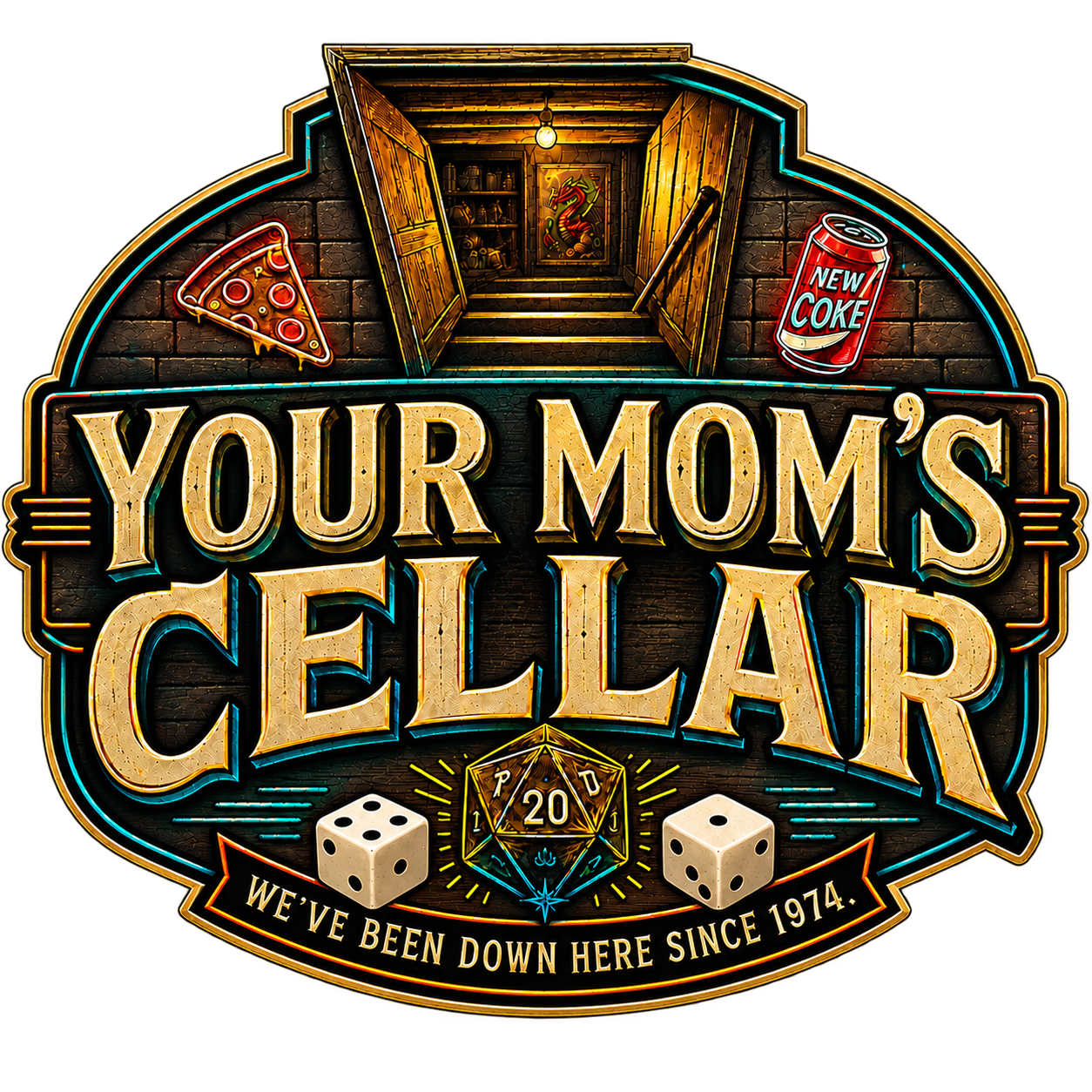 Your Mom's Cellar logo